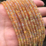 Ethiopian Opal Rondelle Bracelet & 925 Silver