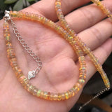 Ethiopian Opal Rondelle Bracelet & 925 Silver
