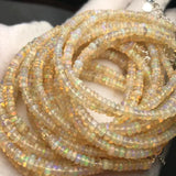 Ethiopian Opal Rondelle Bracelet & 925 Silver