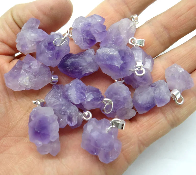 Amethyst Jewelry Pendant for Women Necklace Making