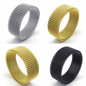 30PCS Men's Stainless Steel Wedding Ring