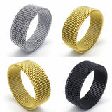 30PCS Men's Stainless Steel Wedding Ring