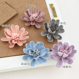 20pcs Suede Small Chrysanthemum Flowers Microfiber Florals DIY Jewelry Material