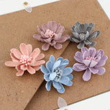 20pcs Suede Small Chrysanthemum Flowers Microfiber Florals DIY Jewelry Material