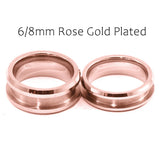Tungsten Blank Rings For Inlay Polished Beveled Edges Tungsten Ring Core