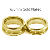 Tungsten Blank Rings For Inlay Polished Beveled Edges Tungsten Ring Core