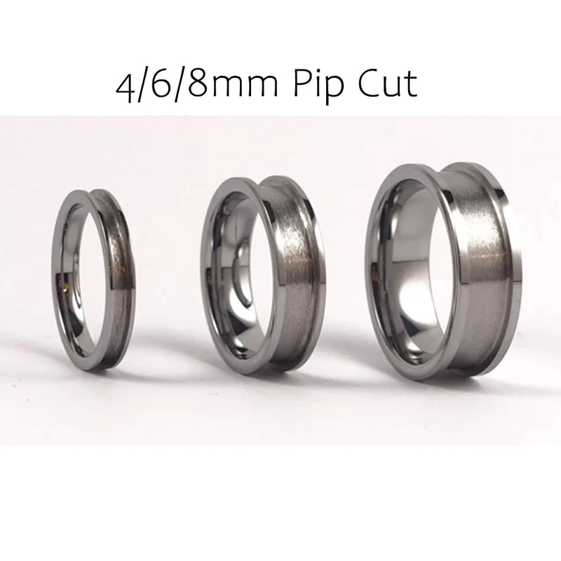 Tungsten Ring Core For Inlay Polished Pipe Cut