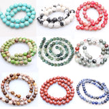 Turquoise Sea Sediment Agate Stone Beads for Jewelry Making 4-12mm DIY Bracelet