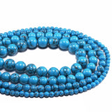 Turquoise Sea Sediment Agate Stone Beads for Jewelry Making 4-12mm DIY Bracelet