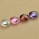 3-8mm Round Pink CZ Synthetic Gems