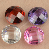 3-8mm Round Pink CZ Synthetic Gems