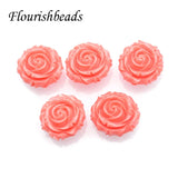 50pcs Coral Resin Starfish Flowers Buddha Head Shape Beads for Jewelry Making