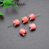 50pcs Coral Resin Starfish Flowers Buddha Head Shape Beads for Jewelry Making