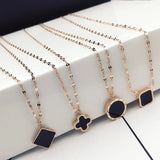 Fashion Pendant Link Chain Choker Necklace Women Metal Jewelry Party