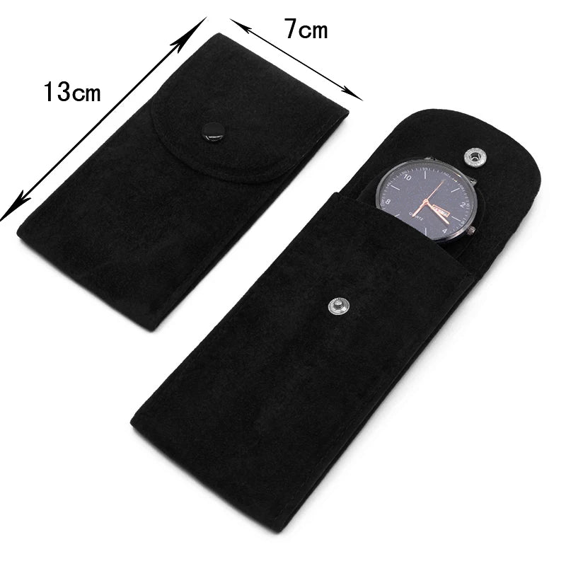 Velvet Watch Storage Pouch Organizer Jewelry Collection Bag