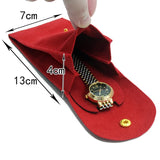 Velvet Watch Storage Pouch Organizer Jewelry Collection Bag