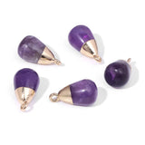 Water Drop Shape Amethysts Opalite Pendant for Women Necklace