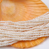 2-2.5mm Potato Shape Freshwater Pearls Strand