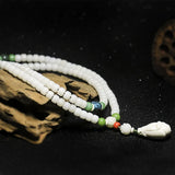 Jade Buddha 7x9mm 108 Prayer Beads Men Women