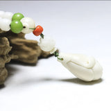 Jade Buddha 7x9mm 108 Prayer Beads Men Women