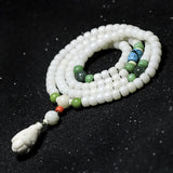 Jade Buddha 7x9mm 108 Prayer Beads Men Women