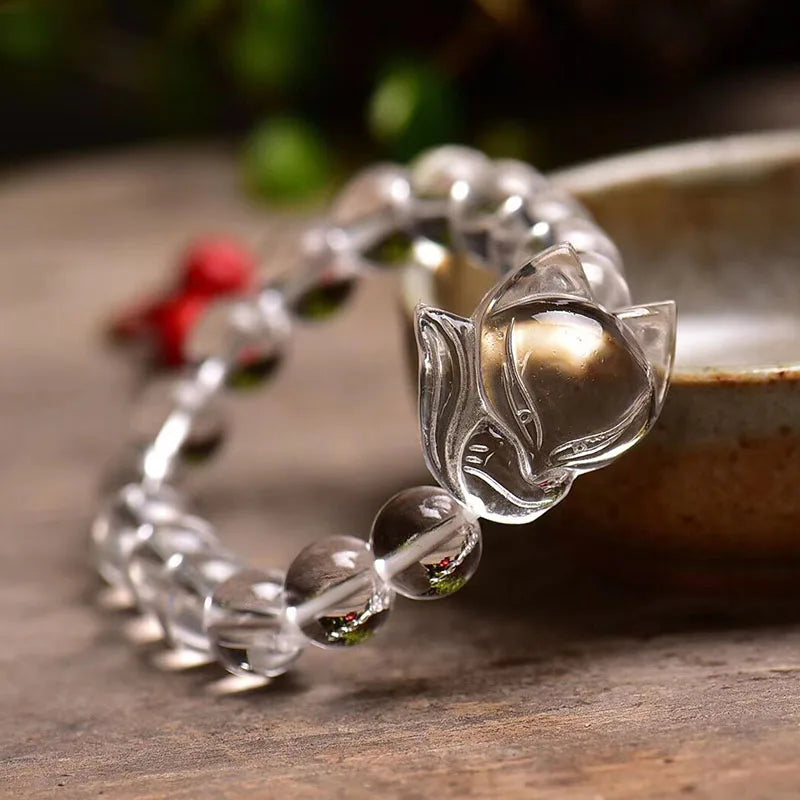 Crystal Beads Fox Bracelet Lucky Wealth Women Girlfriend Jewelry