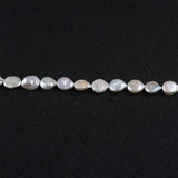 Natural Freshwater Pearl Coin Shape Loose Beads With Small Tail