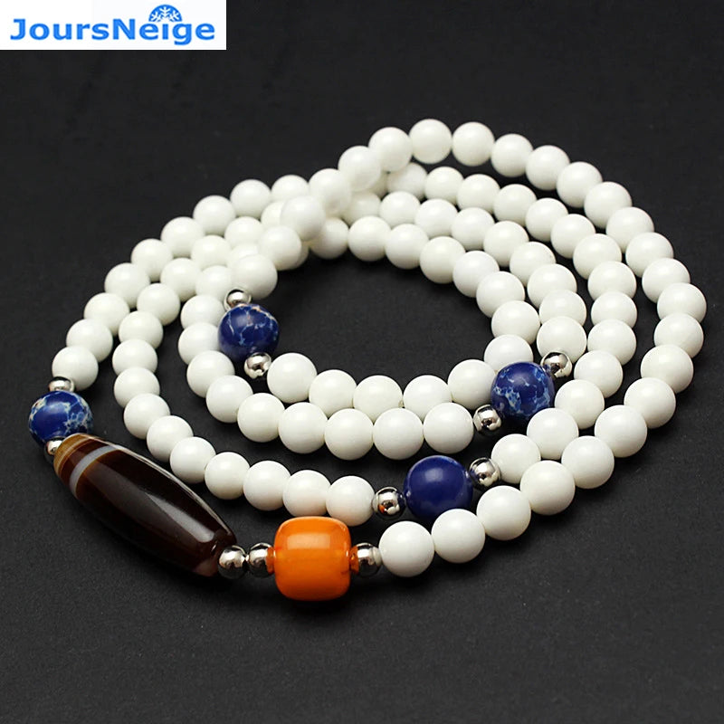 Natural Shell Bracelets With Silk Crystal Beads for Men Women