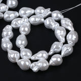 Natural Baroque Pearl Strand - Nucleated Plated Big