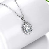 Snowflake Pendant Four-color Cubic Zircon Pendant