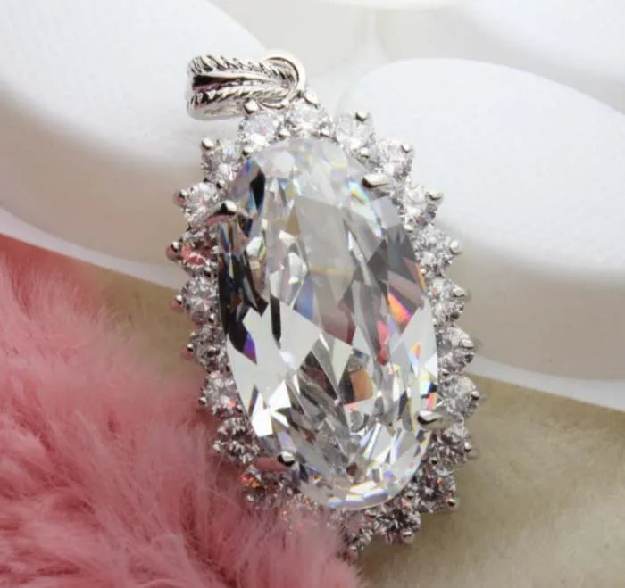 Snowflake Pendant Four-color Cubic Zircon Pendant
