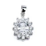 Snowflake Pendant Four-color Cubic Zircon Pendant