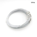 Steel Wire Cable Cord Rope Chain Choker Necklace DIY Findings