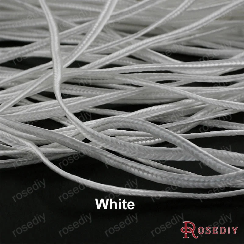 2mm Dark Golden Polyester Cords Buckle Rope 50 Meter