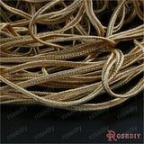 2mm Dark Golden Polyester Cords Buckle Rope 50 Meter