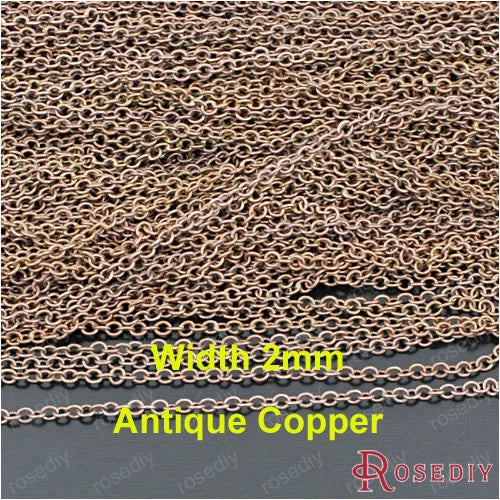 2mm Antique Copper Link Chains 5 Meter