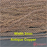 2mm Antique Copper Link Chains 5 Meter