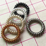Women Bracelet Elasticity Spiral Band Coil Hair Tie Scrunchies