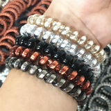 Women Bracelet Elasticity Spiral Band Coil Hair Tie Scrunchies