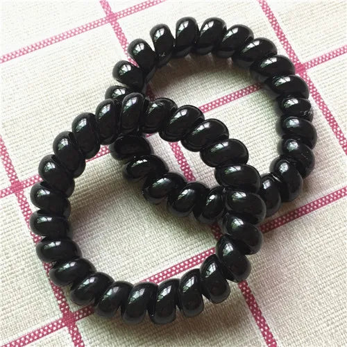 Women Bracelet Elasticity Spiral Band Coil Hair Tie Scrunchies