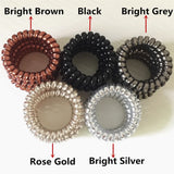Women Bracelet Elasticity Spiral Band Coil Hair Tie Scrunchies