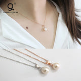 Freshwater Pearl Pendant Necklace Women Jewelry
