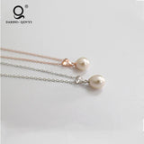 Freshwater Pearl Pendant Necklace Women Jewelry