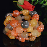 Xinjiang Owl Stone Bracelet Hand Carved Lucky Women Men Stone Jewelry