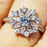 YaYI Fine Jewelry Princess Cut Cubic Zirconia Engagement Ring