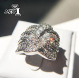 YaYI CZ Silver Engagement Wedding Party Rings