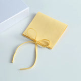 Yellow Microfiber Jewelry Packaging Bag for Gift Wedding Party