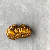 Yellow Tiger Eyes Stone Pendant Pixiu Pendant DIY Bracelet Jewelry