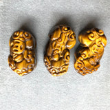 Yellow Tiger Eyes Stone Pendant Pixiu Pendant DIY Bracelet Jewelry