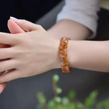 Yellow Crystal Bracelet Wealth Natural Crystal Jewelry